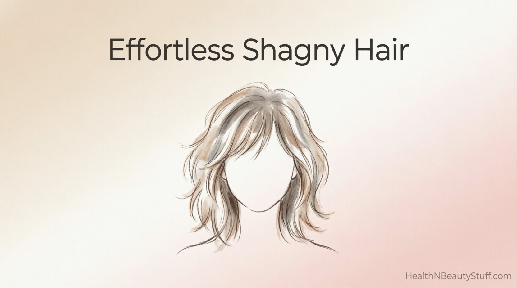 Low Maintenance Choppy Shaggy Shoulder Length Hair Guide