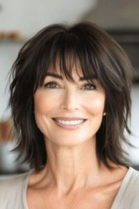 Low Maintenance Choppy Shaggy Shoulder Length Hair Guide