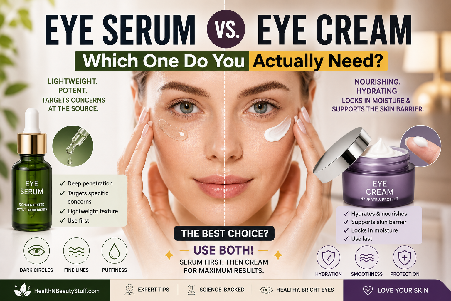 Eye Serum vs. Eye Cream: Which One Do You Actually Need?