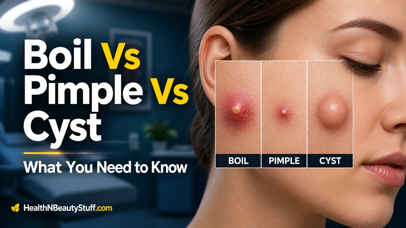 Boil vs pimple vs cyst: How to tell by feel, pain, and growth