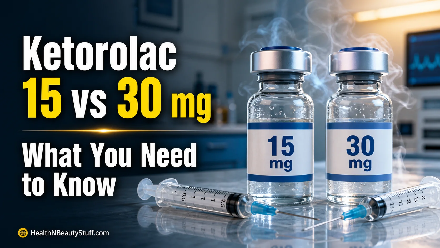 Ketorolac 15 mg vs 30 mg IM: Is a lower dose really weaker?