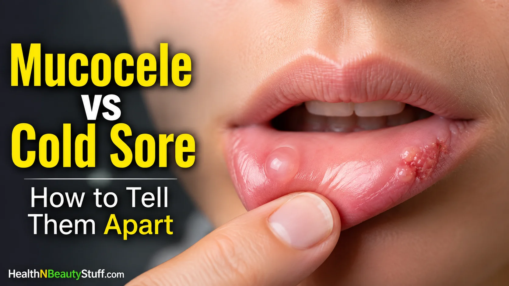 Mucocele vs cold sore: Which bump is on your lip?