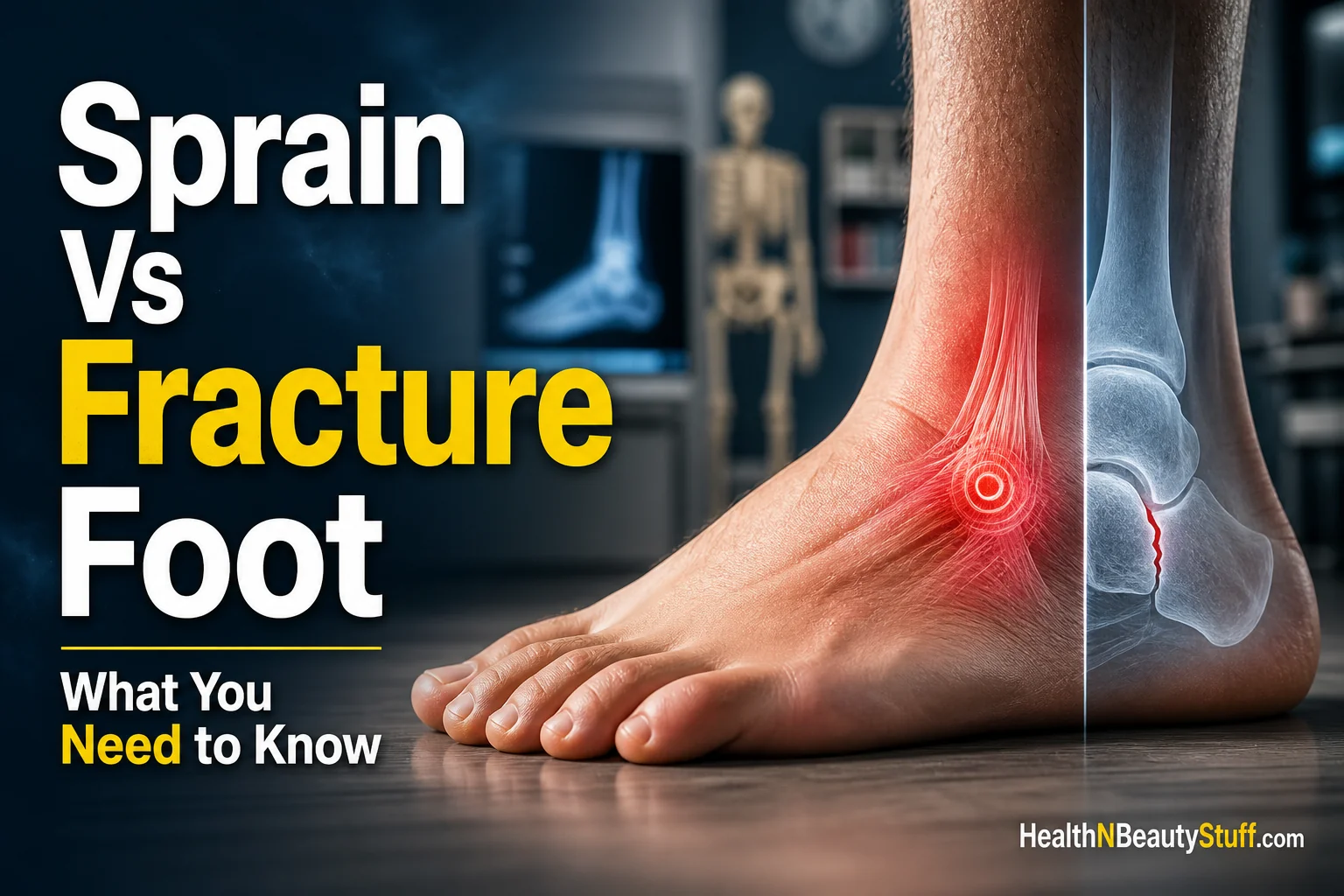 Sprain vs Fracture Foot: How to Tell the Difference (and What to Do)