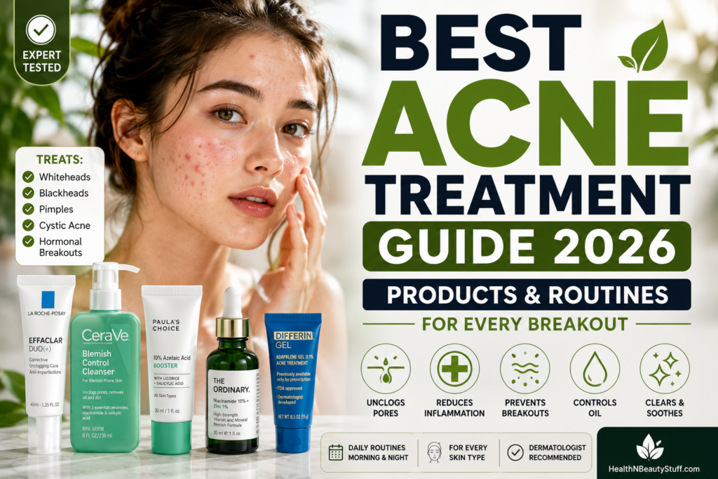 The Best Acne Treatment Guide 2026 Products & Routines for Every Breakout
